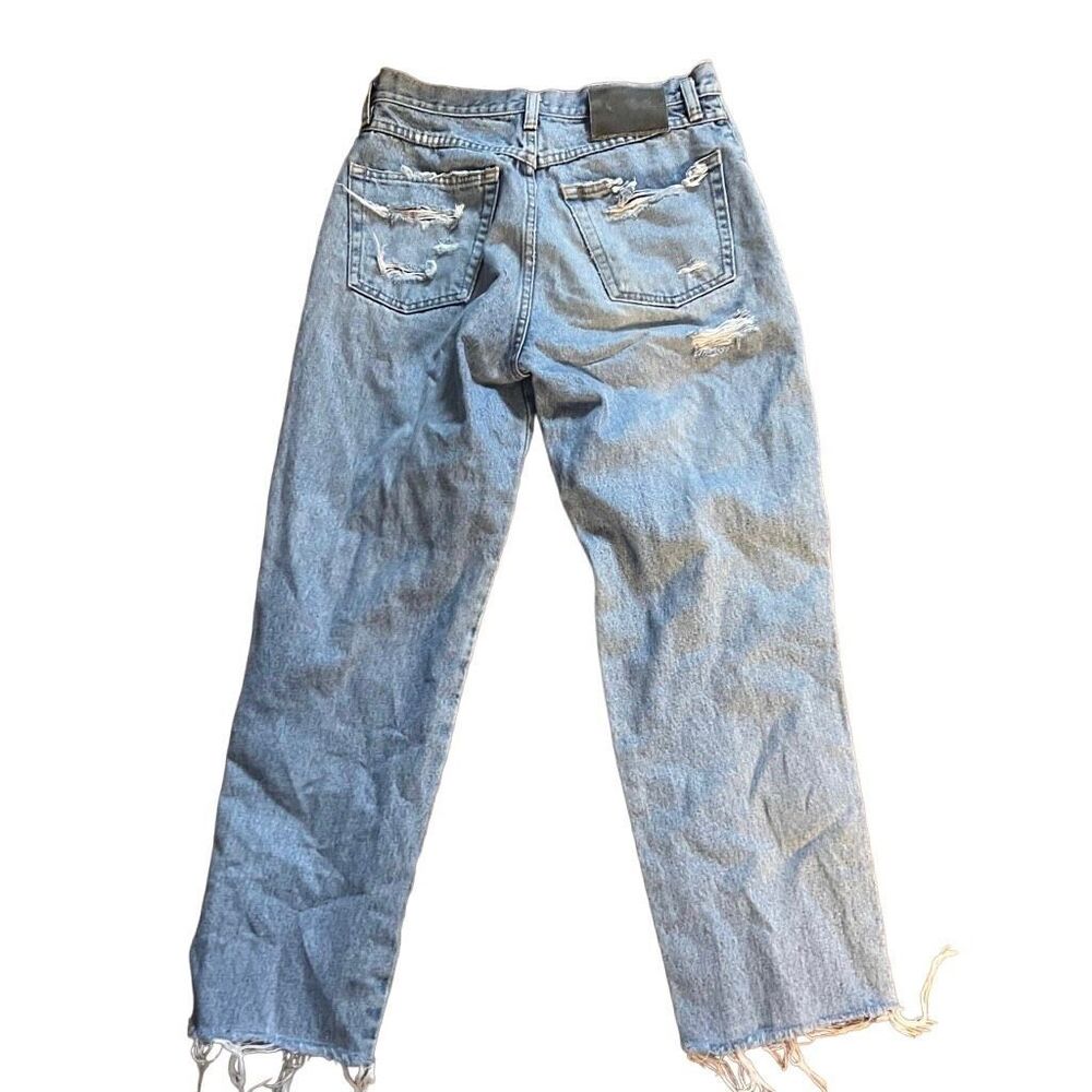 Pepe jeans London vintage raw hem heart cutout super rare size 26 baggy mom boyf - Picture 4 of 8